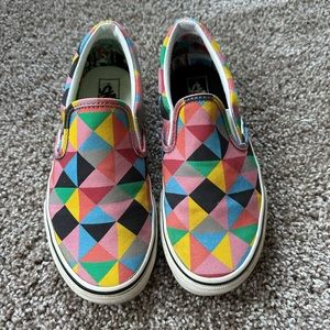 Vans MOMA colorful triangle checkers